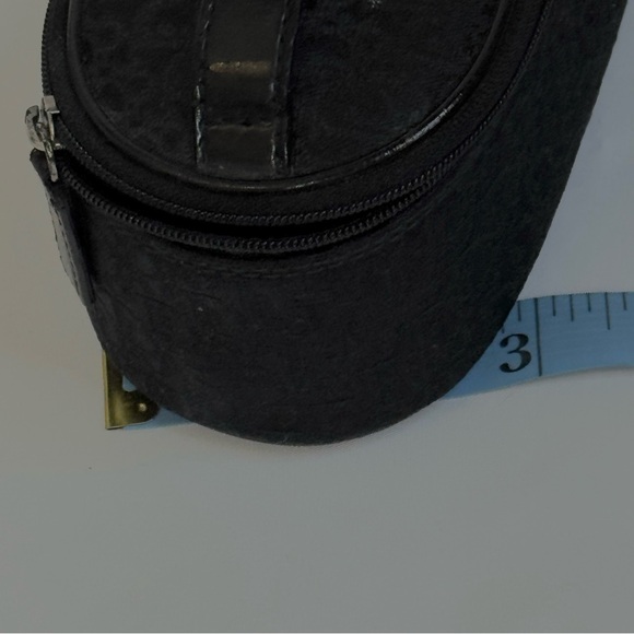 VTG Christian Dior Trotter Black Vanity Makeup Case Pouch . Double Zip Around - Picture 6 of 7